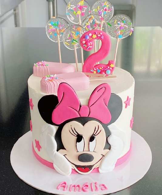 mickey mouse cake design for girl 