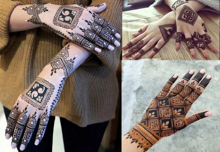 Instagram:dpvny0u-ggs= Stylish Back Hand Mehndi Designs