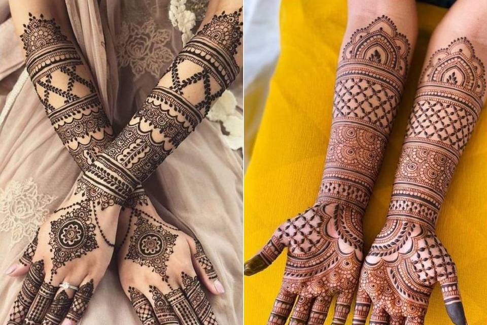 Simple & Traditional Full Hand Mehendi